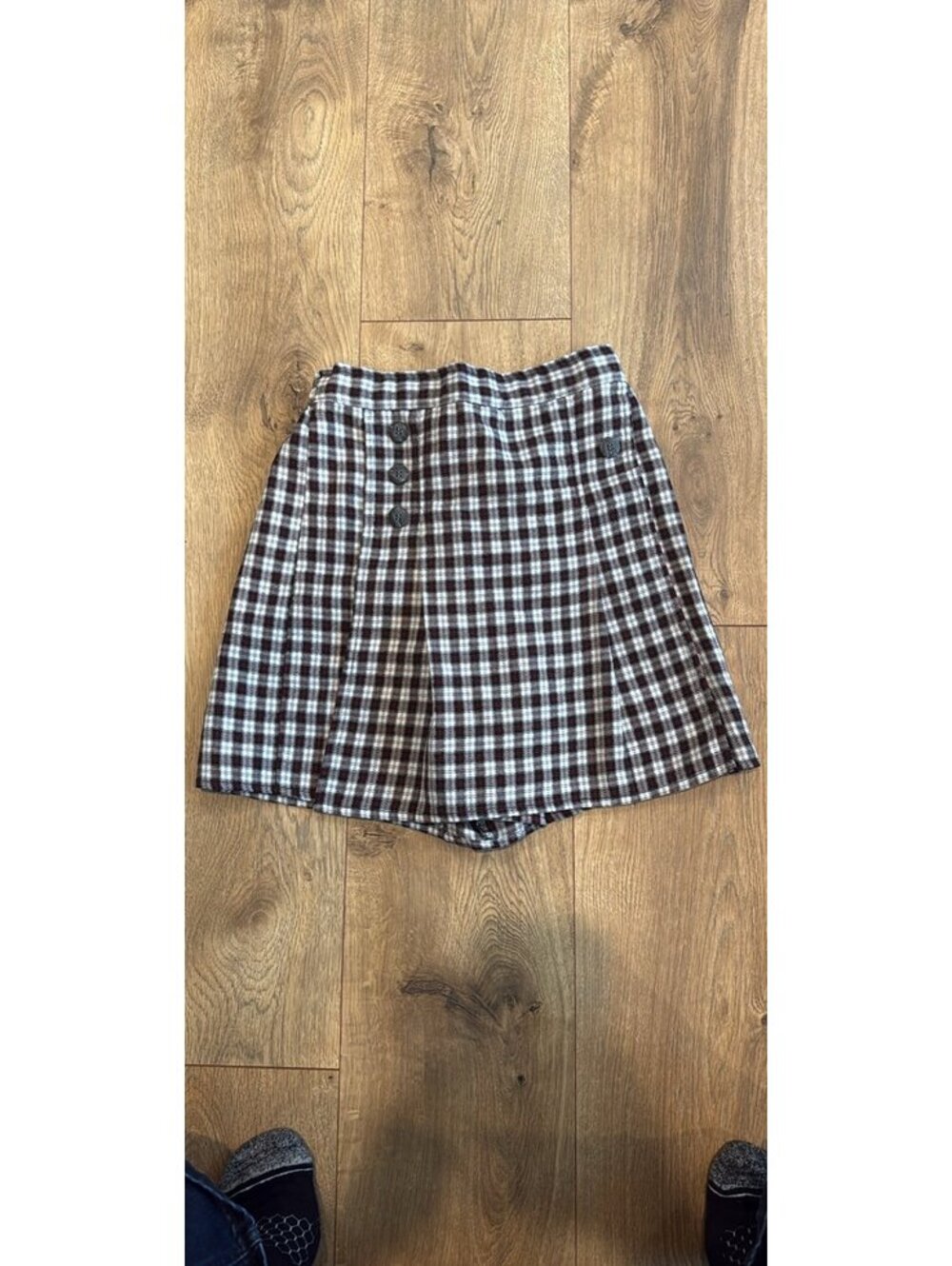 Girls plaid skort